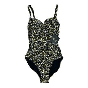 Nip Tuck Swim Joanne Animal Print Natural One-Piece Swimsuit